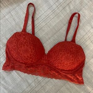 PINK Victoria's Secret Red Lace Bra